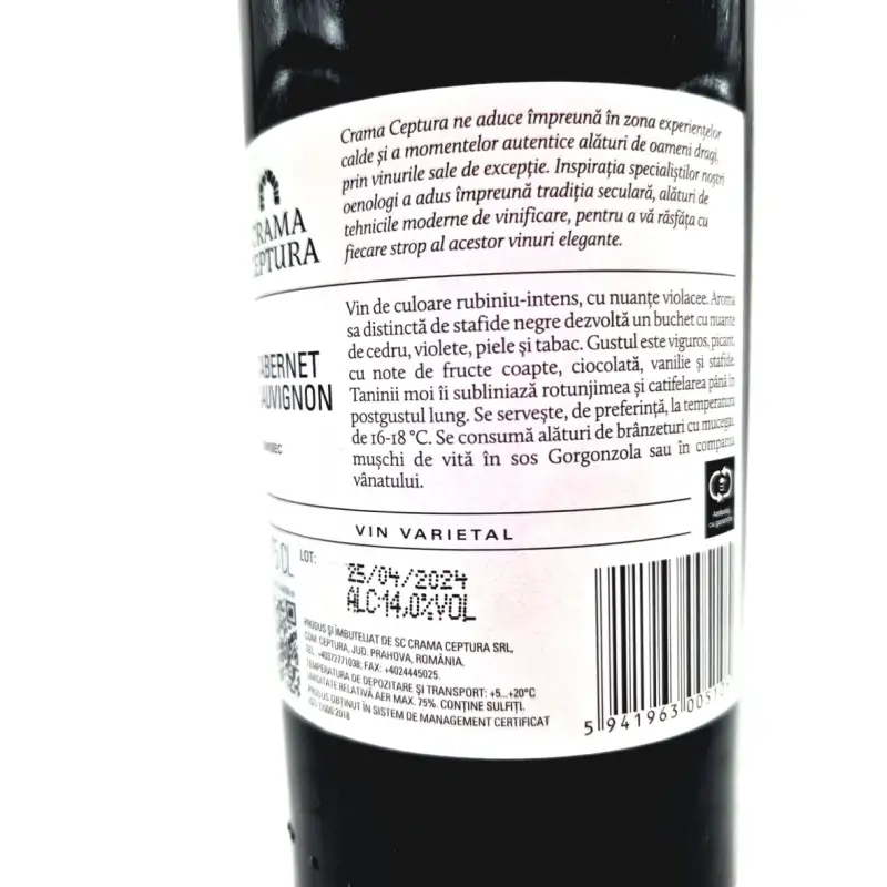 Ioan, la multi ani , editie limitata, demisec, 750ml, 13.5% alcoolv